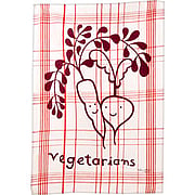Dish Towels Vegetarians 100% cotton 20'' x 28'' - 