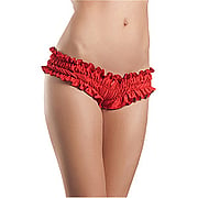 Ruffled Booty Shorts Red Large - 