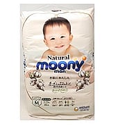 Moony Pull-Ups Diaper Natural Type Pants, Size M, 46 pcs for 5-10 kg Baby