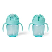 SIP-TO-STRAW sippy cup 2pk  TEAL - 