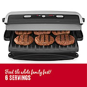 6 Serving Removable Plate Grill & Panini Grill w/ Digital Temperature -