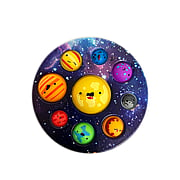 Painted eight planets Happy Planet sky bubble music children's educational toys painted purple