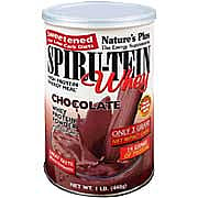 Chocolate SPIRU-TEIN WHEY Shake Sweetened for Low Carb Diets - 