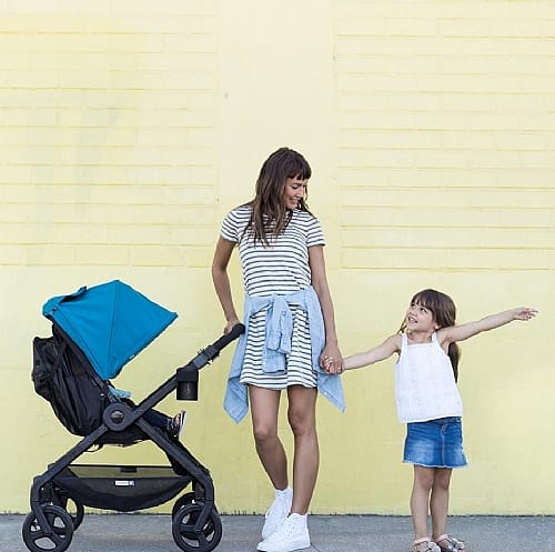 BabyCity 180 Reversible Stroller Sunshade Teal Extra long sun
