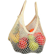 String Bag Tote Handle Natural Cotton Natural - 