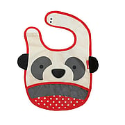Zoo Tuck-Away Baby Bib Panda - 