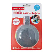 Grab & Go Silicone Pacifier Holder Grey  -