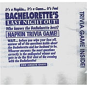 Bachelorette Napkin Trivia Game - 
