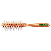 Natural Bristle Hairbrush Round Wood Handle - 