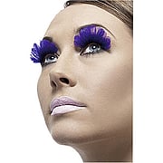Feather Eyelashes Purple - 