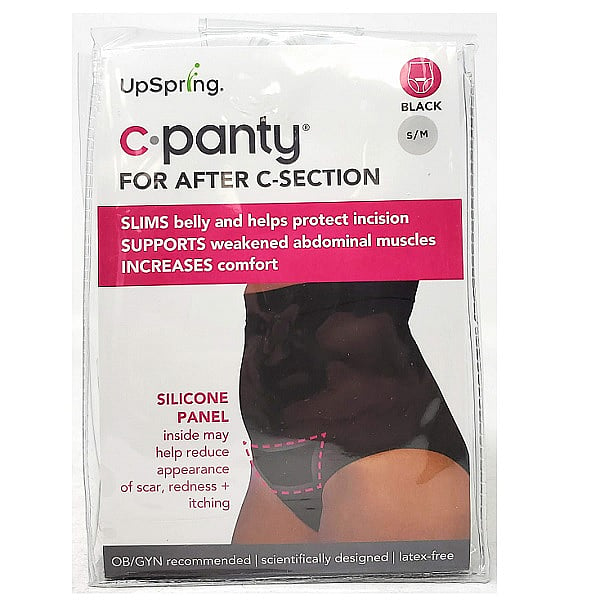 PMWholeSale - C-Panty C-Section Underwear, High Waist S / M Black - 1 pc, ( UpSpring)