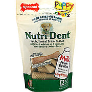 Puppy Edibles Milk Protein Nutri Dent Edible Dental Brush Chews - 
