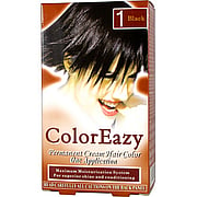 ColorEazy Permanent Cream Hair Color 1 Black - 