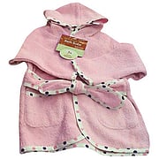 Organic Terry Baby Bath Robe Pink - 