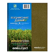 Memo & Note Books Earthtone 1 Subject Wirebound Notebook w/ Double Pocket - 