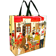 Shoppers I Heart Paris Reusable Tote Bags 16'' x 15'' - 