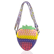 Rodenticide pioneer silicone decompression toy colorful strawberry messenger bag