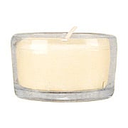Cream Tea Light Candle Glass - 
