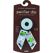 Pacifier Clip White Vroom - 