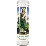 San Judas Tadeo White Candle - 