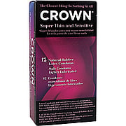 Crown Natural Rubber Latex Condoms - 