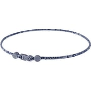 Titanium Necklace Star Navy-Gray 22inch - 