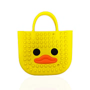 Rodent-killing pioneer silicone decompression toy little yellow duck handbag
