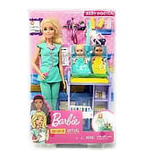 Blonde Barbie Baby Doctor Playset - 