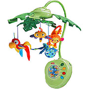 Rainforest Peek-a-Boo Leaves Musical Mobile - 