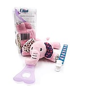 5-in-1 Pacifier Holder Pink Elephant - 