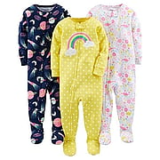 Simple Joys by Carter's Toddlers and Baby Girls' Snug-Fit Footed Cotton Pajamas