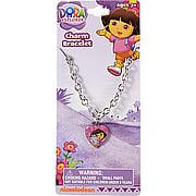 Dora The Explorer Charm Necklace Small Pink Heart - 