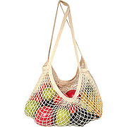 String Bag Long Handle Natural Cotton Natural - 