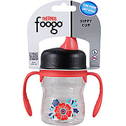 Foogo Leak Proof Sippy Cup w/ Handles Poppy Patch Design - 