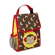 Zoo Lunch Bag w/ Flap Closure Monkey - 