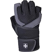 WristWrap Training Grip Gloves L Black/Charcoal -