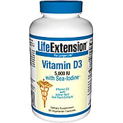 Vitamin D3 1000 IU with Sea Iodine - 