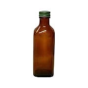 Amber Square Flavor Bottle with Cap