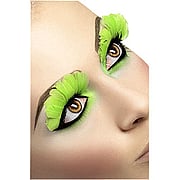 Feather Eyelashes Neon Green - 