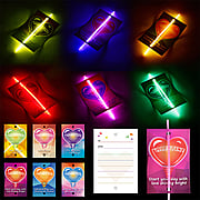 Valentine's Day Light Bulb Card Set