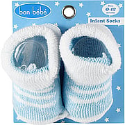 Infant Socks Blue & White - 