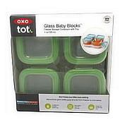 GLASS BABY BLOCKS GREEN - 