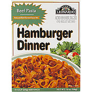 Beef Pasta Hamburger Dinner - 
