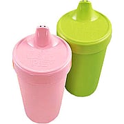 Spill Proof Cups Pink & Green - 