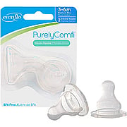 PurelyComfi Silicone Nipples Slow Flow - 