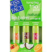 Tempting Trio Lip Balm Version 1 Peach, Coconut Pineapple, Cranberry Orange - 