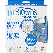 <strong>Dr. Brown 布朗博士自然硫速标准不含BPA奶瓶3个包装4oz</strong>