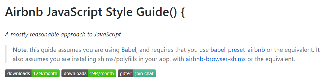 Airbnb JavaScript Style Guide