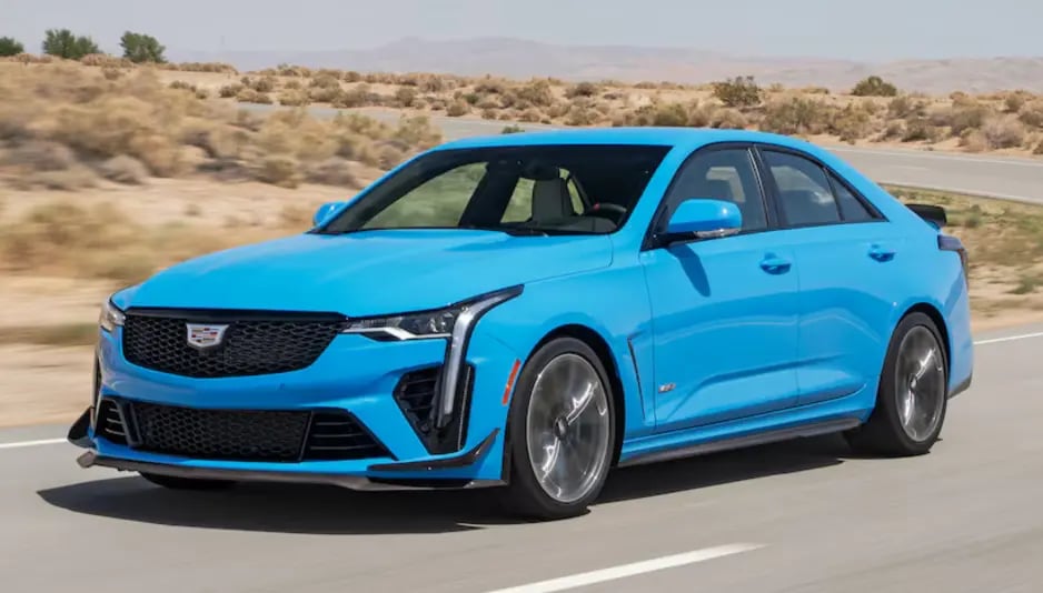 Real estate agent car Cadillac CT4-V Blackwing