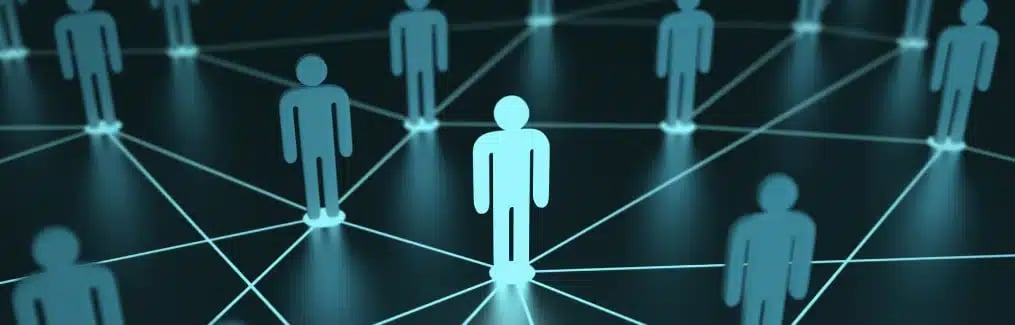 a group of people connected to each other